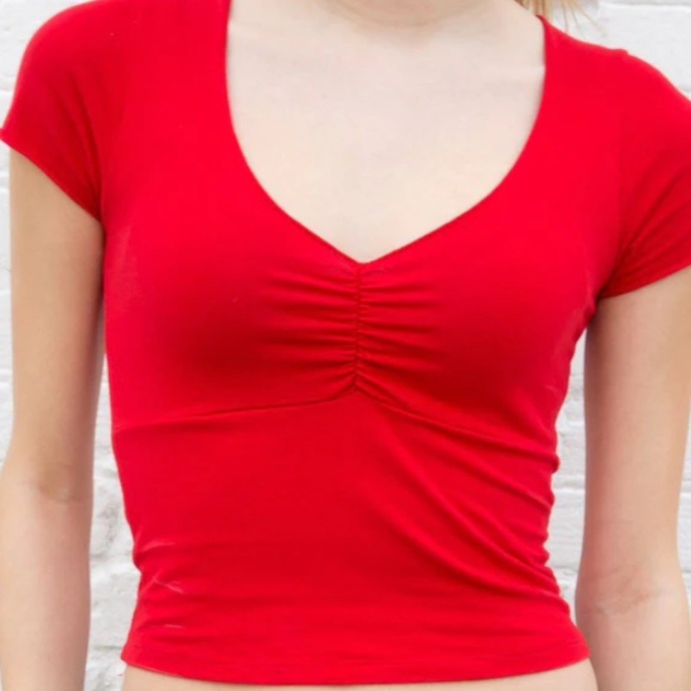 red brandy melville top!